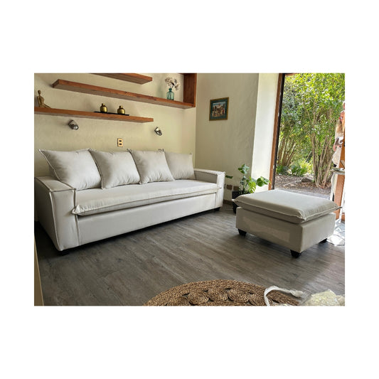 Seccional Madrid L como puff 180cm - 200cm - 220 cm